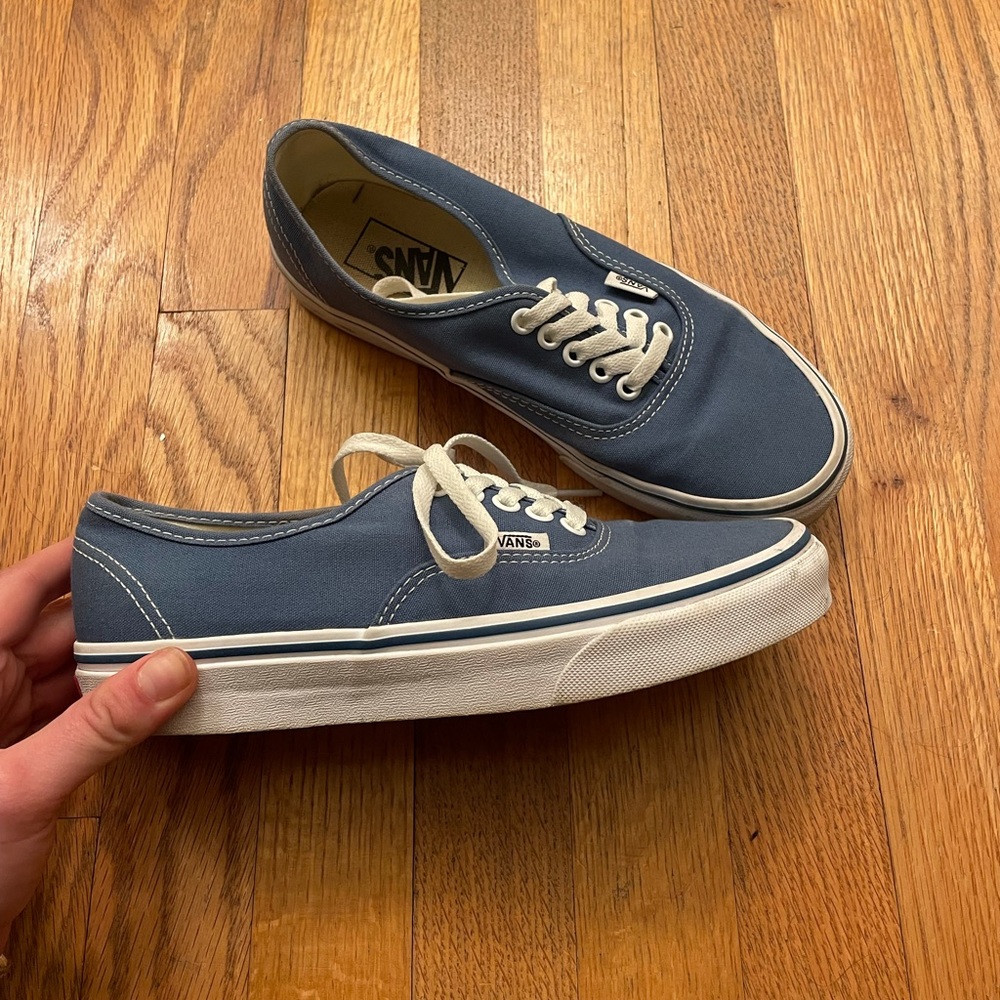 Almost brand new royal blue vans